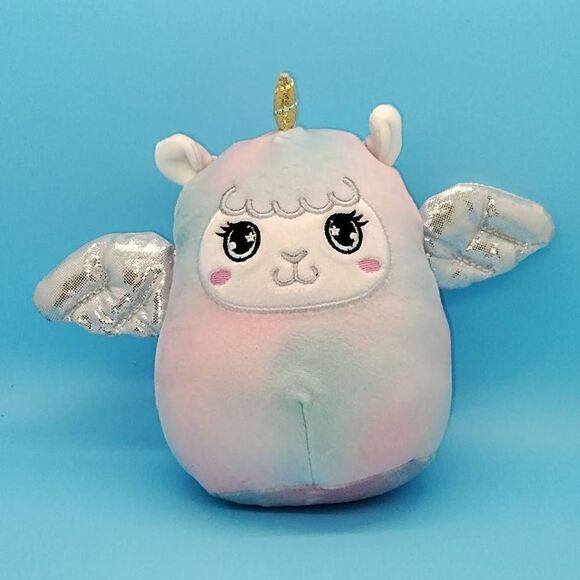 Squishmallows Winona the Llamacorn Unicorn Pegasus Tie Dye Pink Blue Mini 5" Plu - Picture 1 of 6